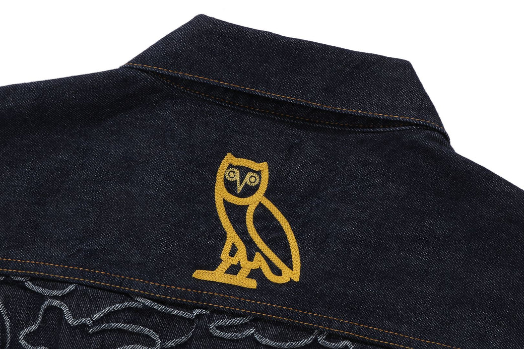 BAPE X OVO 】NEON 1ST CAMO JACQUARD DENIM JACKET | bape.com