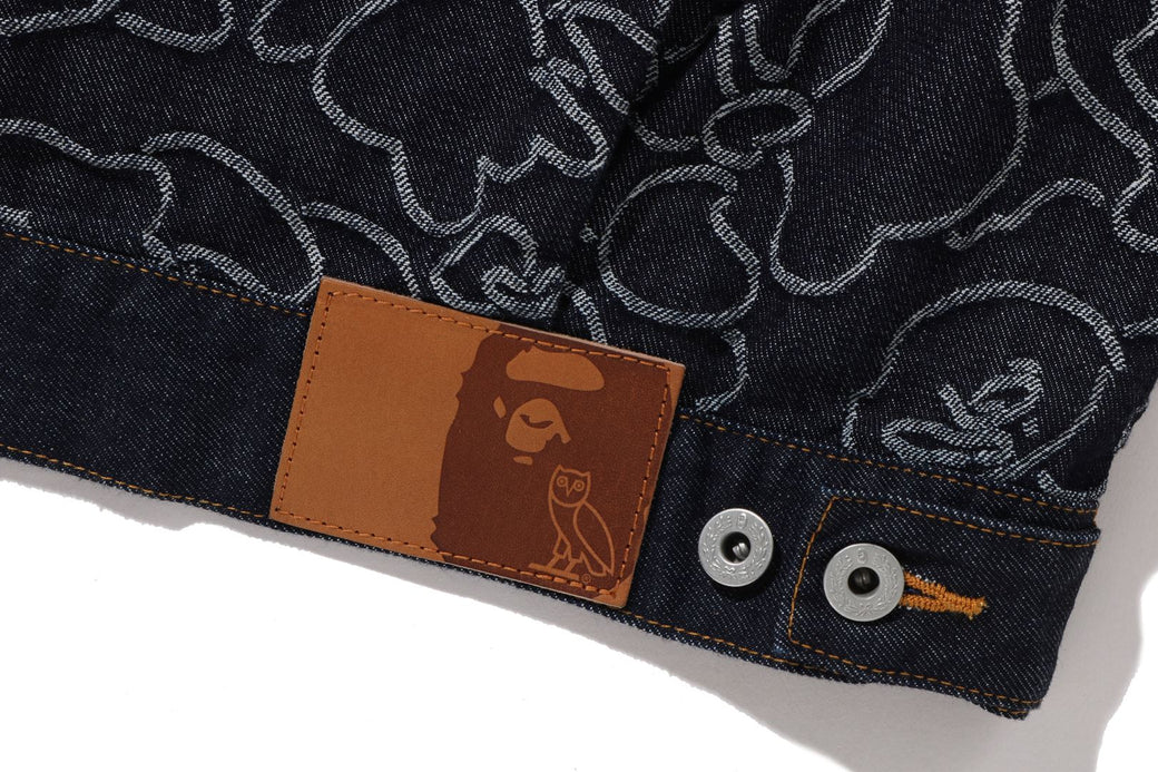 BAPE X OVO 】NEON 1ST CAMO JACQUARD DENIM JACKET | bape.com
