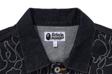 【 BAPE X OVO 】NEON 1ST CAMO JACQUARD DENIM JACKET