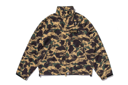 【 BAPE X CLOT 】CAMO SLEEVE DETACHABLE RAIN JACKET