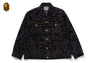 CAMO FLOCKED DENIM JACKET