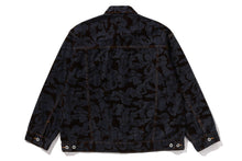 CAMO FLOCKED DENIM JACKET