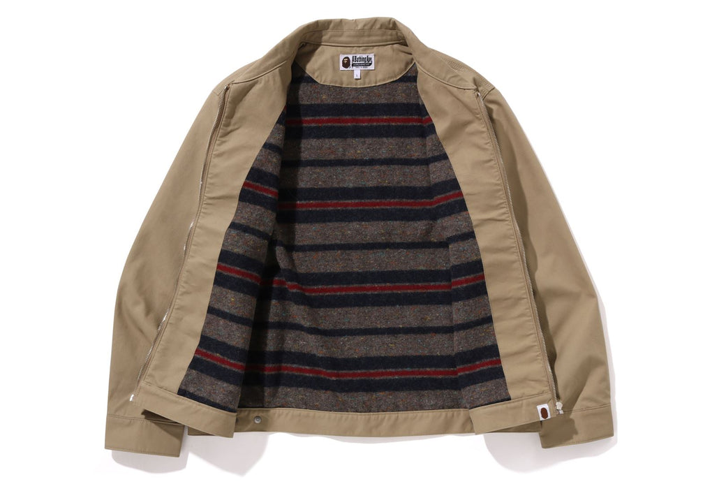 BAPE チェック柄 フード付きダブルジッパージャケット Lサイズ BAPE チェック柄 フード付きダブルジッパージャケット Lサイズ