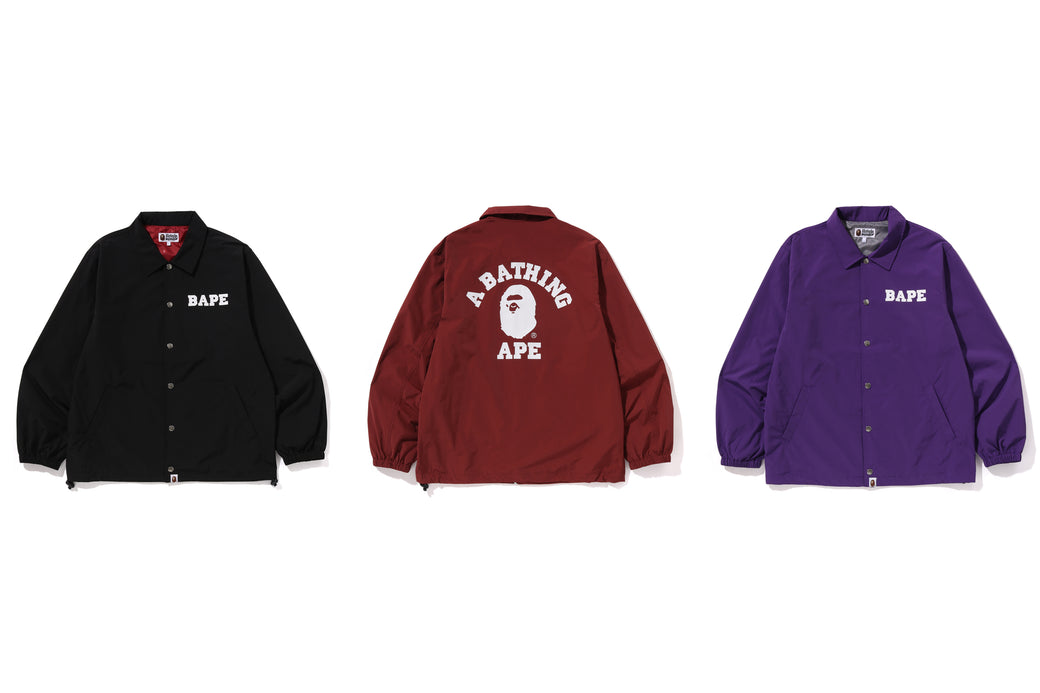 COLLEGE COACH JACKET | bape.com