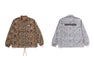 WILD LEOPARD PATTERN COACH JACKET