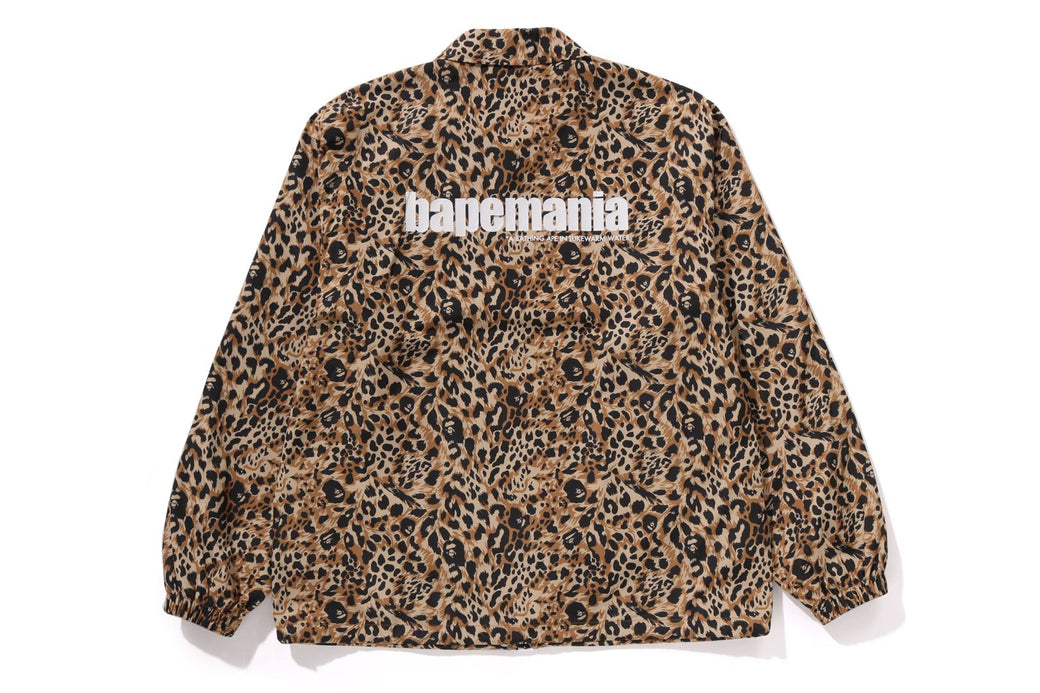 WILD LEOPARD PATTERN COACH JACKET | bape.com