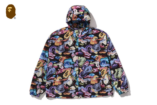 ART CAMO HOODED JACKET