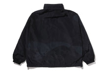 COLOR CAMO STAND COLLAR HOODED JACKET