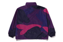 COLOR CAMO STAND COLLAR HOODED JACKET