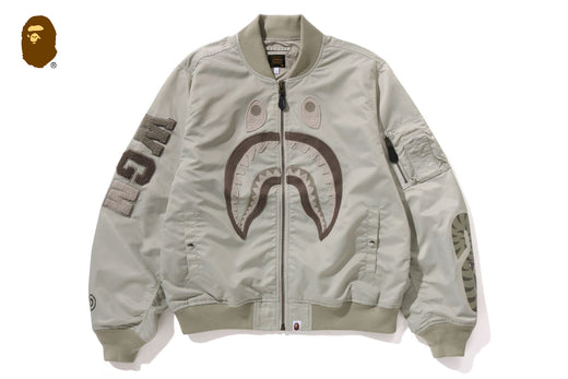 ジャケット・アウター 00s A BATHING APE bomber jacket TONAL CHAIN STITCH SHARK BOMBER JACKET | bape.com