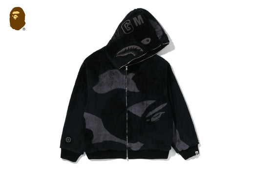COLOR CAMO SHARK FULL ZIP SHERPA JACKET | bape.com