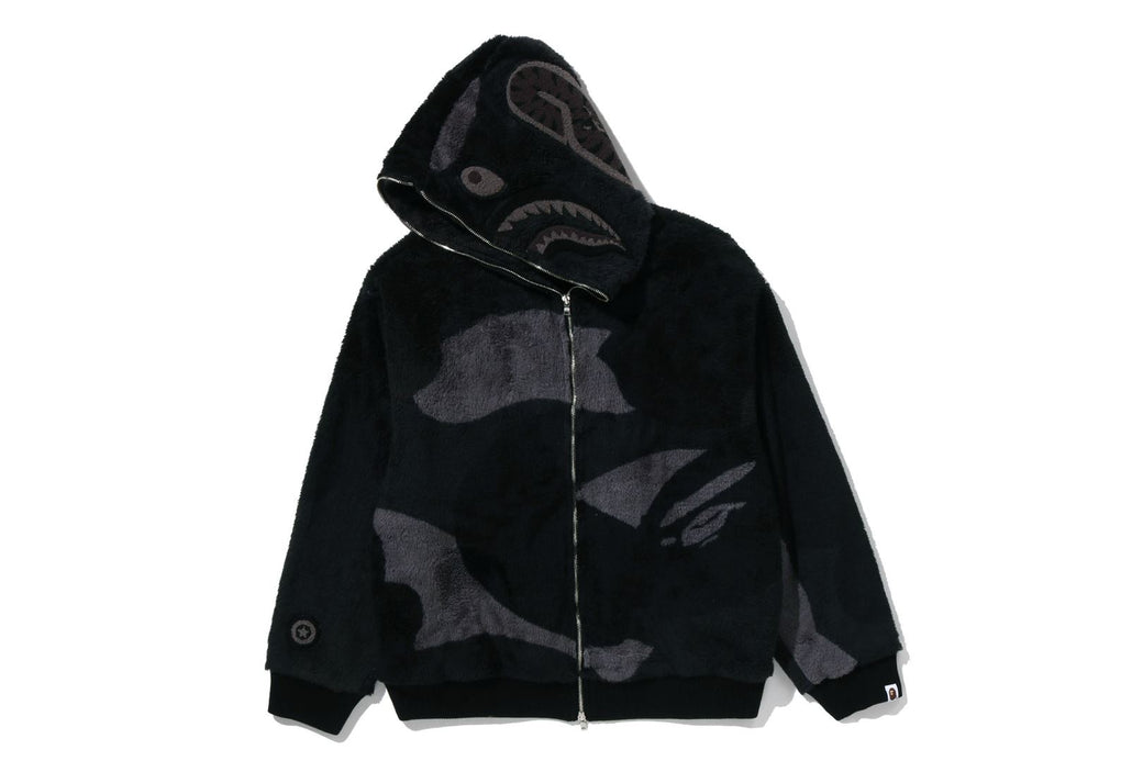 COLOR CAMO SHARK FULL ZIP SHERPA JACKET | bape.com