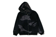 COLOR CAMO SHARK FULL ZIP SHERPA JACKET