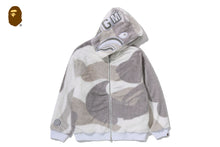 COLOR CAMO SHARK FULL ZIP SHERPA JACKET