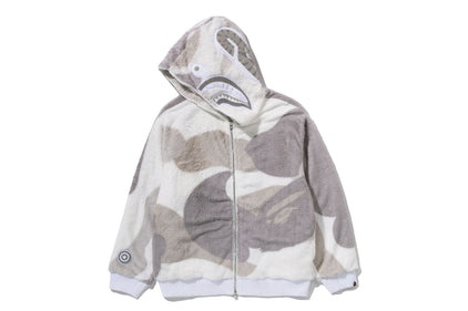 COLOR CAMO SHARK FULL ZIP SHERPA JACKET