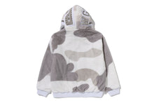 COLOR CAMO SHARK FULL ZIP SHERPA JACKET