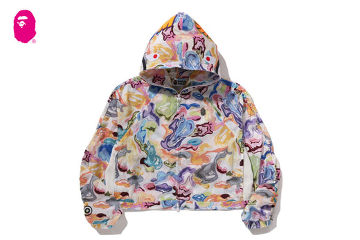 ART CAMO SHARK FULL ZIP HOODIE JACKET