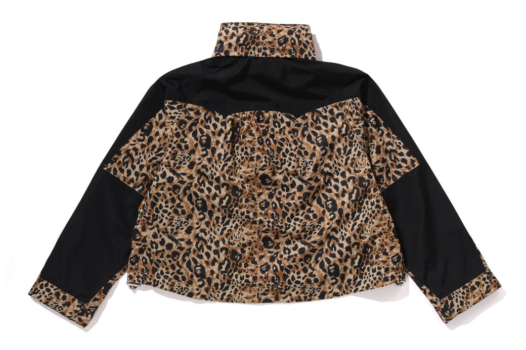 WILD LEOPARD PATTERN CROPPED SNOWBOARD JACKET | bape.com