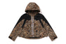 WILD LEOPARD PATTERN CROPPED SNOWBOARD JACKET