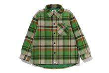 BAPE CHECK SHARK HOODIE RELAXED FIT SHIRT JACKET