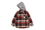 BAPE CHECK SHARK HOODIE RELAXED FIT SHIRT JACKET