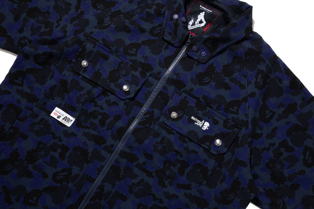 BAPE BY KAZUKI KURAISHI 】PIXELATE CAMO DETACHABLE ZIP JACKET