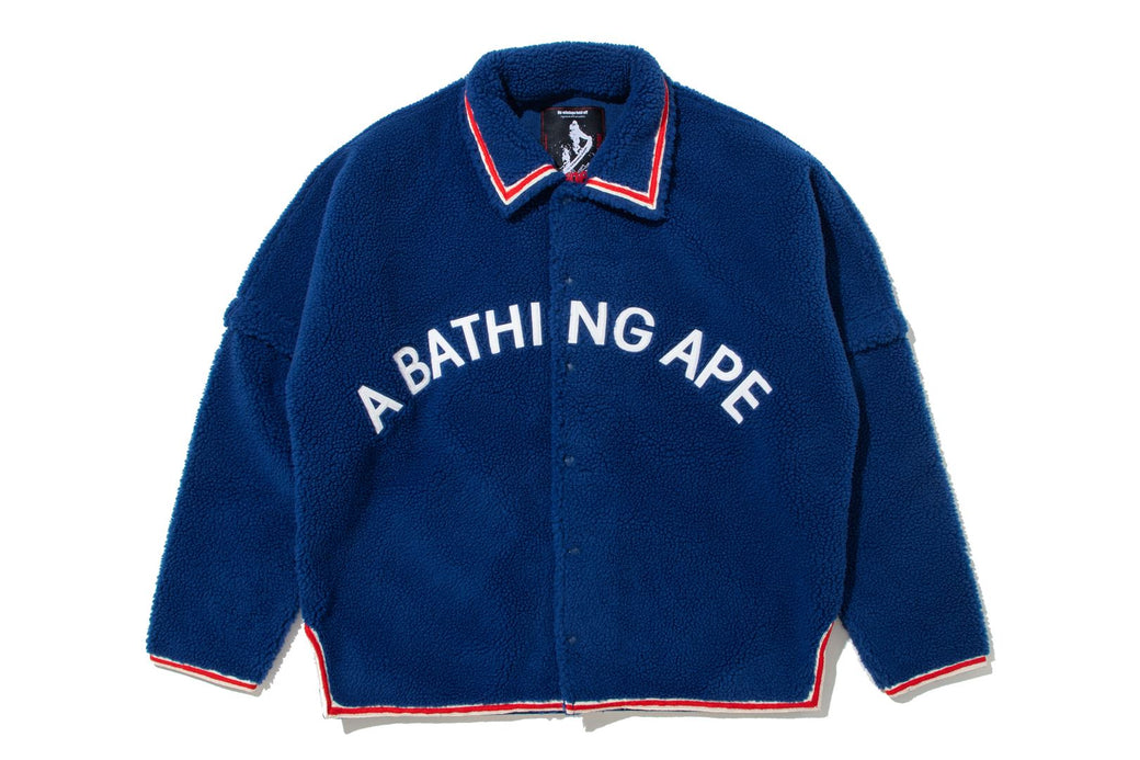 BAPE BY KAZUKI KURAISHI 】SHERPA DETACHABLE COACH JACKET | bape.com