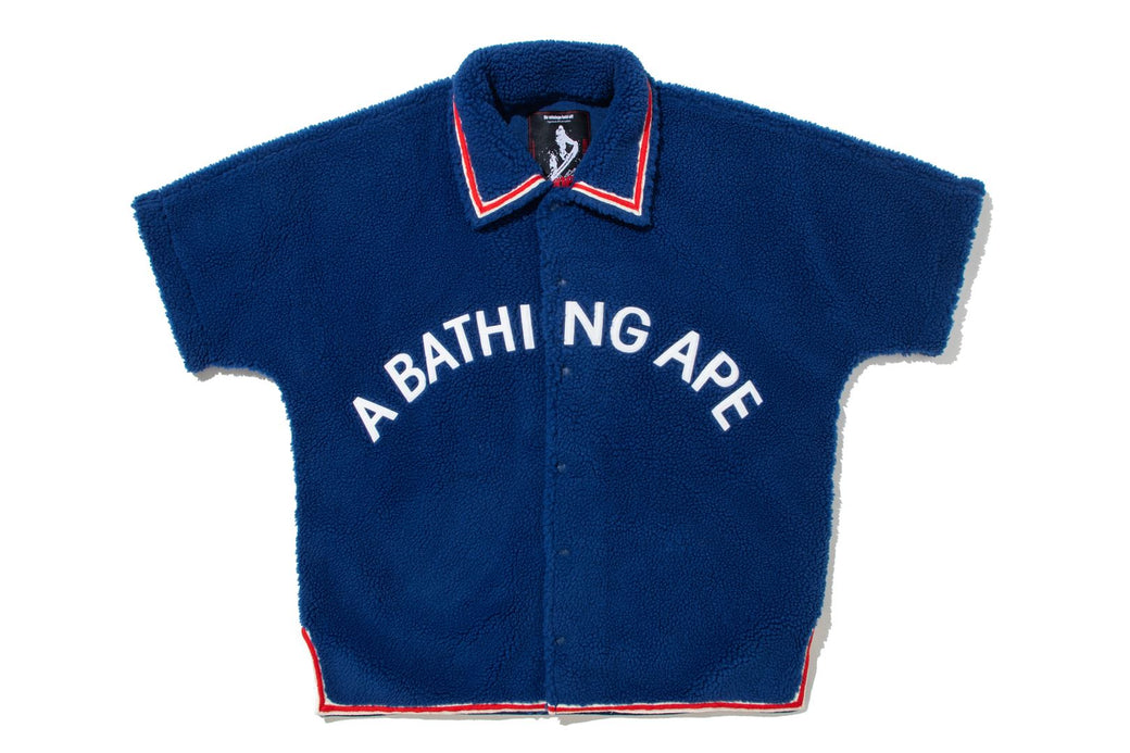 BAPE BY KAZUKI KURAISHI 】SHERPA DETACHABLE COACH JACKET | bape.com