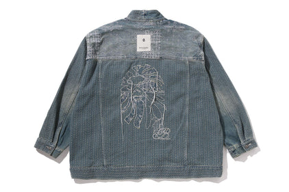 BAPE BLACK PATCHWORK KIMONO