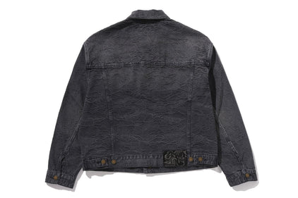 LINE CAMO JACQUARD DENIM JACKET