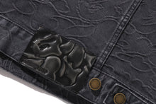 LINE CAMO JACQUARD DENIM JACKET