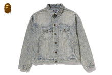 LINE CAMO JACQUARD DENIM JACKET