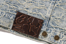 LINE CAMO JACQUARD DENIM JACKET