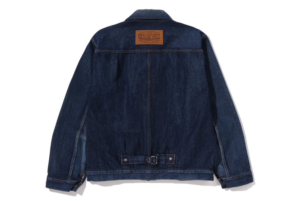 APE HEAD DENIM JACKET | bape.com