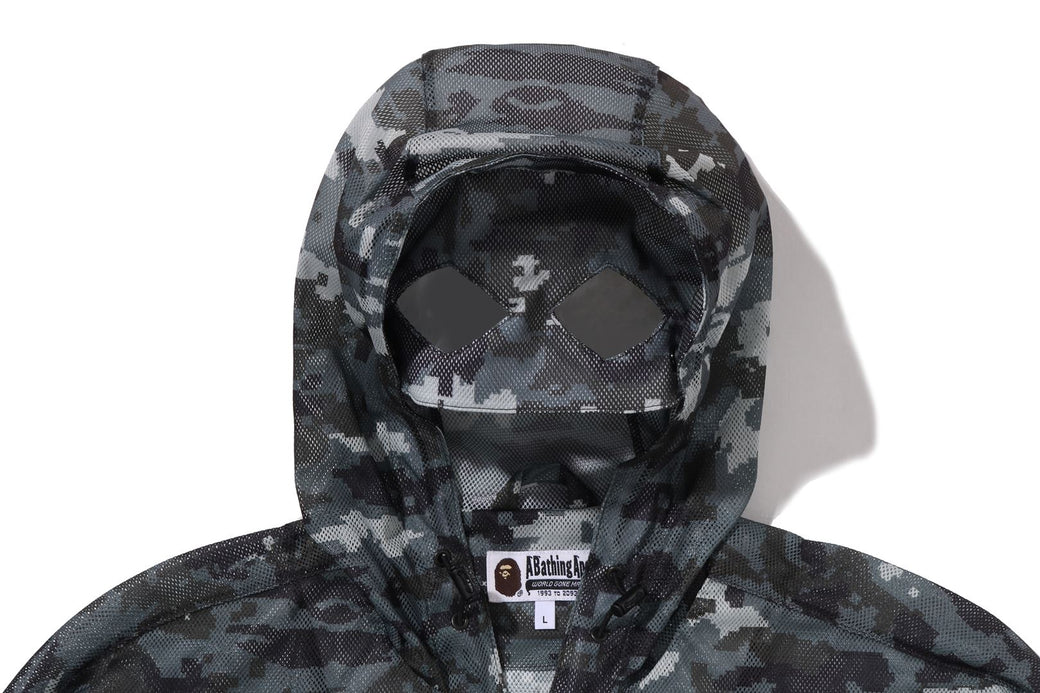 MULTI PIXEL CAMO MESH HOODIE JACKET | bape.com