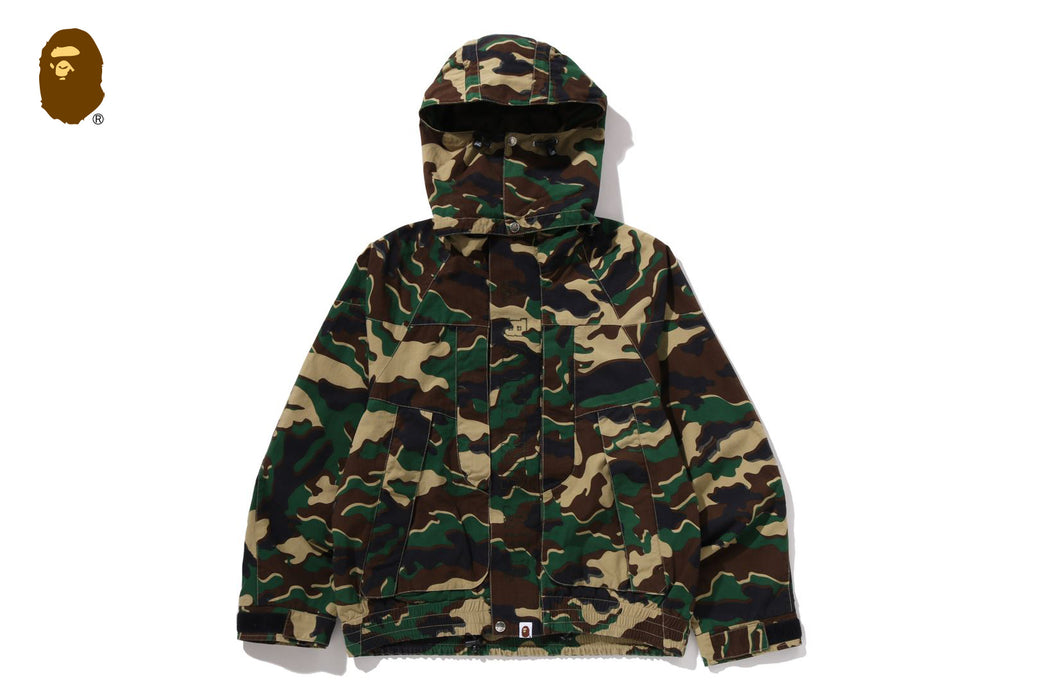GLITCH WOODLAND CAMO SHORT SNOWBOARD JACKET | bape.com