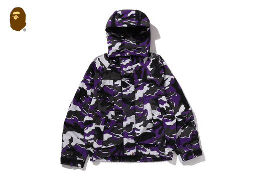 GLITCH WOODLAND CAMO SHORT SNOWBOARD JACKET | bape.com