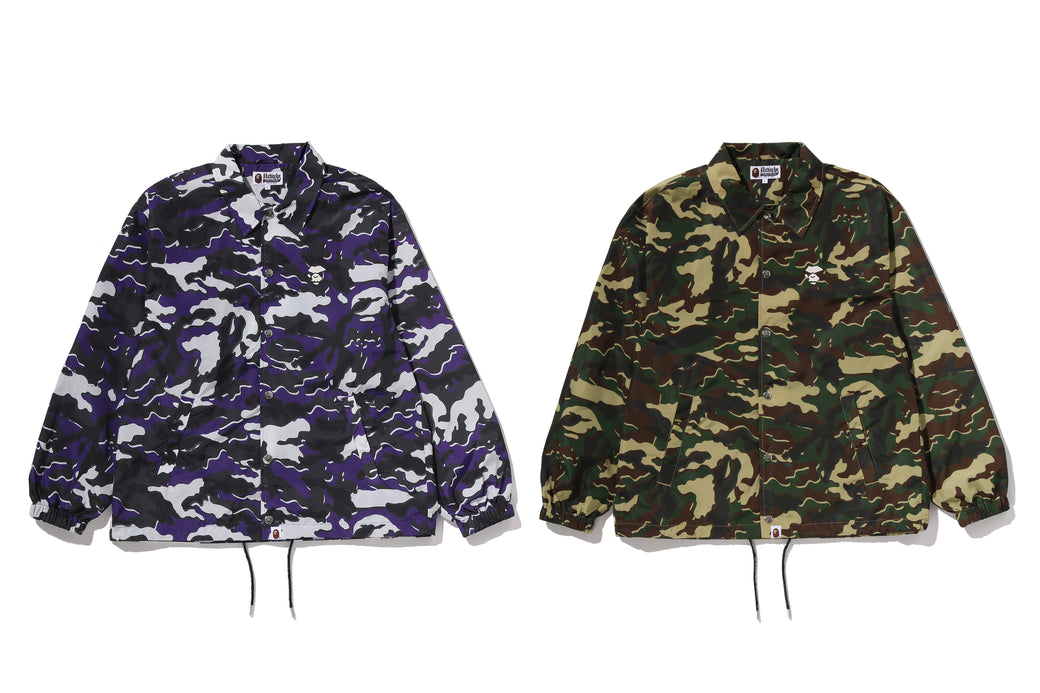 LAVENDER QUARTZ シェルジャケット カモフラ M 迷彩 黒 美品 GLITCH WOODLAND CAMO COACH JACKET | bape.com