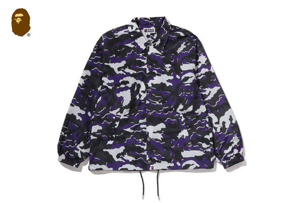 GLITCH WOODLAND CAMO COACH JACKET | bape.com