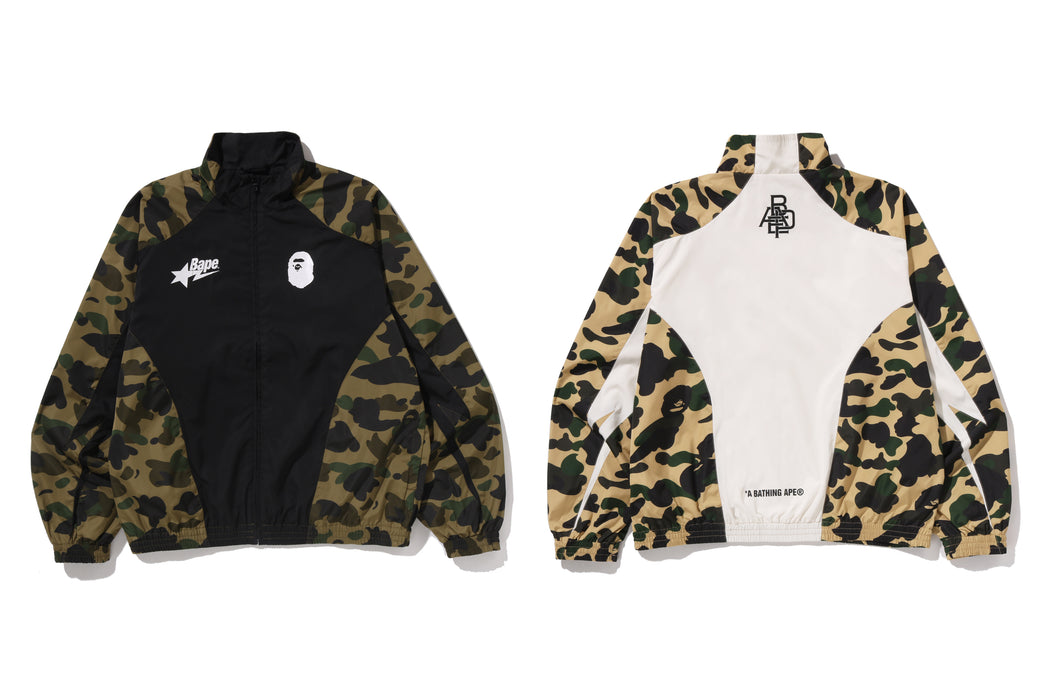 1ST CAMO STAND COLLAR TRACK JACKET | bape.com