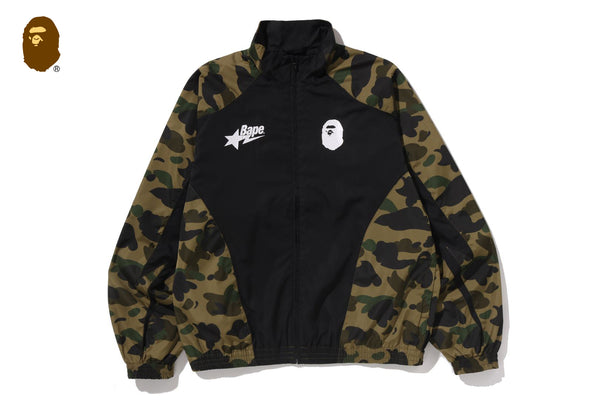 1ST CAMO STAND COLLAR TRACK JACKET | bape.com