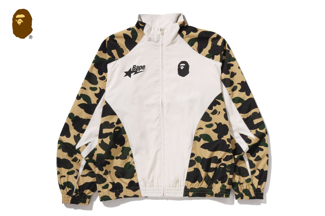 1ST CAMO STAND COLLAR TRACK JACKET | bape.com