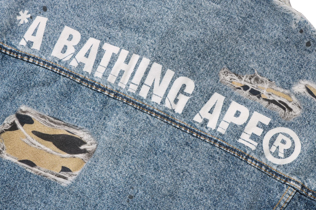FAKE PRINT TRUCKER JACKET | bape.com