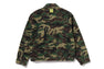 GLITCH WOODLAND CAMO BATHING APE LOGO WORKER JACKET
