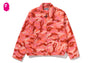 GLITCH WOODLAND CAMO BATHING APE LOGO WORKER JACKET