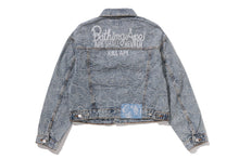 LINE CAMO CROPPED DENIM JACKET