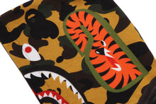 1ST CAMO SHARK HOODIE PRINT SWEAT VARSITY JACKET