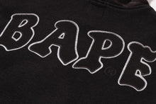 1ST CAMO SHARK HOODIE PRINT SWEAT VARSITY JACKET