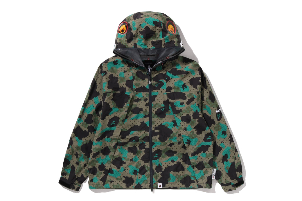 BAPE BY KAZUKI KURAISHI 】3-LAYER DIGITAL 1ST CAMO DOT SHARK BPAW