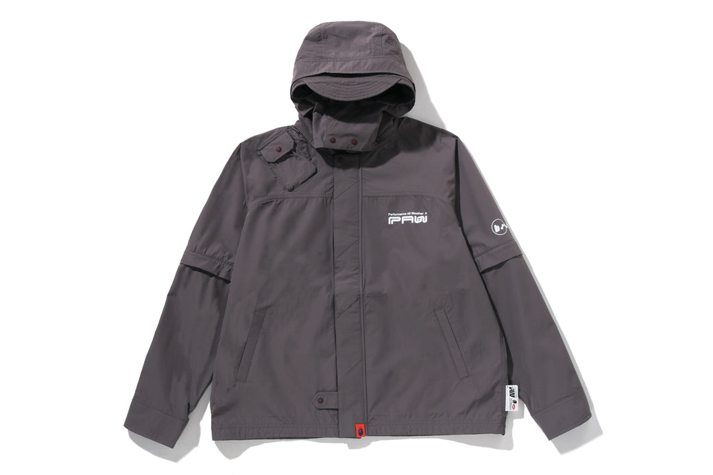 BAPE BY KAZUKI KURAISHI 】3-LAYER SHO-ENE DETACHABLE HOODED RAIN